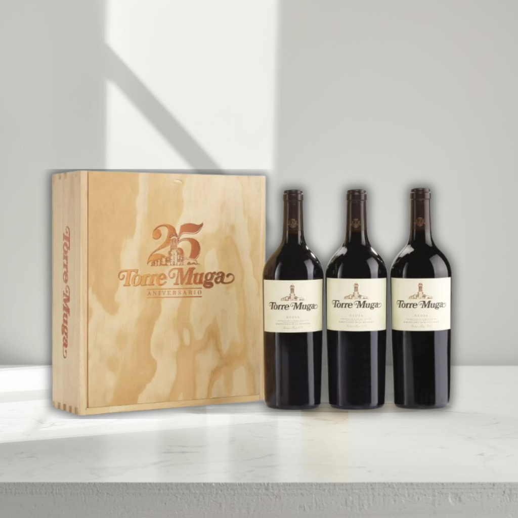 ESTUCHE VINO TINTO TORRE MUGA 3 BOTELLAS D.O. LA RIOJA